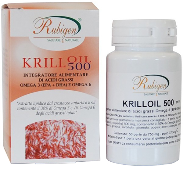 RUBIGEN KRILL OLIO OMEGA 3-6 50 PERLE - Farmacia Rossi2 - Farmacia Rossi 