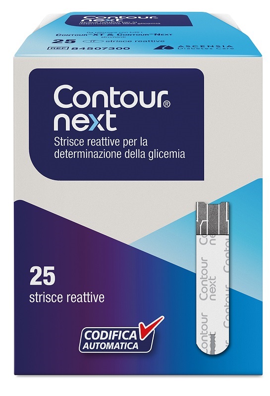 STRISCE MISURAZIONE GLICEMIA CONTOUR NEXT 25 PEZZI - Farmacia Rossi2 - Farmacia Rossi 