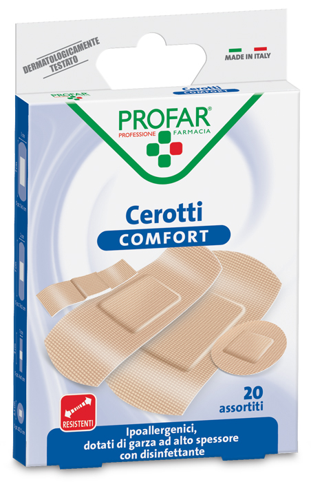 CEROTTO COMFORT ASSORTITI 20 PEZZI PROFAR - Farmacia Rossi2 - Farmacia Rossi 