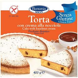 BONONIA TORTA ALLA CREMA DI NOCCIOLA SENZA GLUTINE 400 G - Farmacia Rossi2 - Farmacia Rossi 