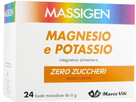 MASSIGEN MAGNESIO POTASSIO SENZA ZUCCHERO 24 BUSTINE - Farmacia Rossi2 - Farmacia Rossi 