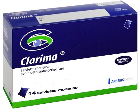 SALVIETTA PERIOCULARE CLARIMA 14 PEZZI - Farmacia Rossi2 - Farmacia Rossi 