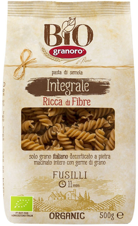 BIOLOGICA INTEGRALE GRANORO FUSILLI 500 G - Farmacia Rossi2 - Farmacia Rossi 
