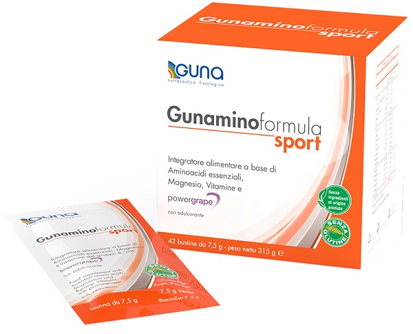 GUNAMINOFORMULA SPORT 42 BUSTE 315 G - Farmacia Rossi2 - Farmacia Rossi 