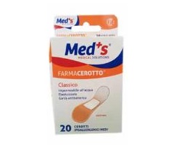 CEROTTO MEDS POLIURETANO IPOALLERGENICO CLASSICO MEDIO 20 PEZZI - Farmacia Rossi2 - Farmacia Rossi 