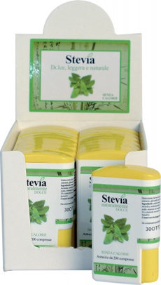 STEVIA EDULCORANTE 200 COMPRESSE DISPLAY CONTENENTE 14 DISPENSER - Farmacia Rossi2 - Farmacia Rossi 