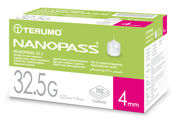 AGO PER PENNA DA INSULINA NANOPASS 32,5 GAUGE LUNGHEZZA 4 MM 100 PEZZI - Farmacia Rossi2 - Farmacia Rossi 