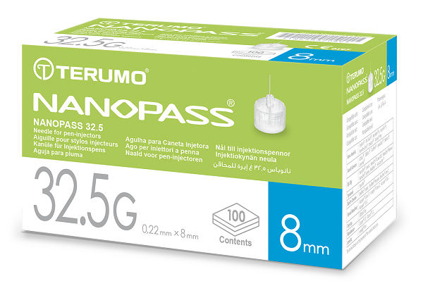 AGO PER PENNA DA INSULINA NANOPASS 32,5 GAUGE LUNGHEZZA 8 MM 100 PEZZI - Farmacia Rossi2 - Farmacia Rossi 