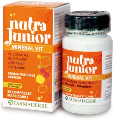 NUTRA JUNIOR MINERAL VITAMINE 30 COMPRESSE 45 G - Farmacia Rossi2 - Farmacia Rossi 