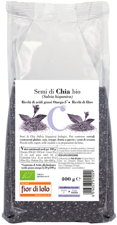 SEMI DI CHIA BIO 400 G - Farmacia Rossi2 - Farmacia Rossi 