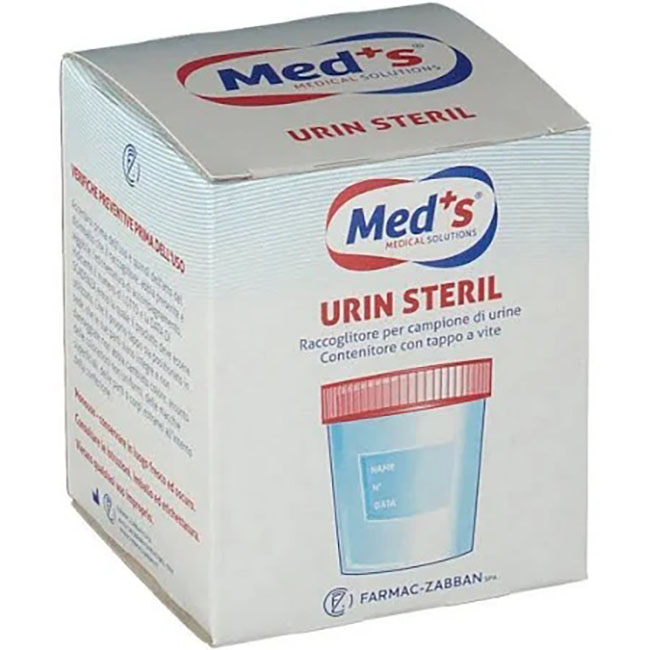 MEDS CONTENITORE URINA STERILE SOTTOVUOTO 120 ML - Farmacia Rossi2 - Farmacia Rossi 