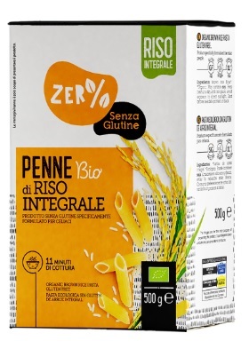 ZERO% GLUTINE PENNE DI RISO INTEGRALE SENZA GLUTINE BIO 500 G - Farmacia Rossi2 - Farmacia Rossi 