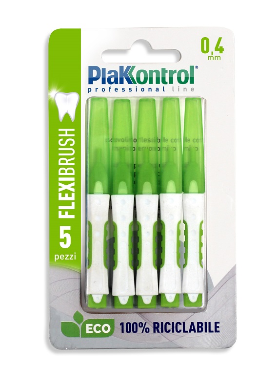 PLAKKONTROL SCOVOLINO INTERDENTALE FLEXI BRUSH04 BLISTER 5 PEZZI - Farmacia Rossi2 - Farmacia Rossi 