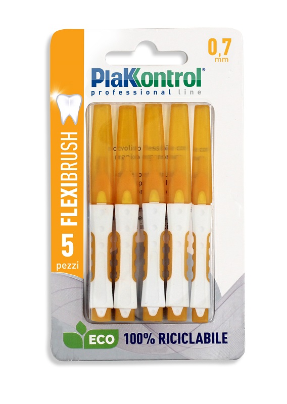 PLAKKONTROL SCOVOLINO INTERDENTALE FLEXI BRUSH07 BLISTER 5 PEZZI - Farmacia Rossi2 - Farmacia Rossi 