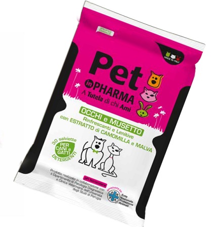 PET IN PHARMA SALVIETTINE OCCHI MUSO 30 PEZZI - Farmacia Rossi2 - Farmacia Rossi 