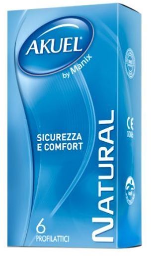 PROFILATTICO ANSELL AKUEL BY MANIX NATURAL B 6 PEZZI - Farmacia Rossi2 - Farmacia Rossi 