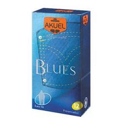 PROFILATTICO ANSELL AKUEL MANIX BLUES B 12 PEZZI - Farmacia Rossi2 - Farmacia Rossi 