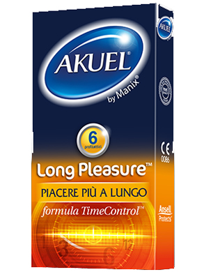 PROFILATTICO ANSELL AKUEL BY MANIX LONG PLEASURE B 6 PEZZI - Farmacia Rossi2 - Farmacia Rossi 