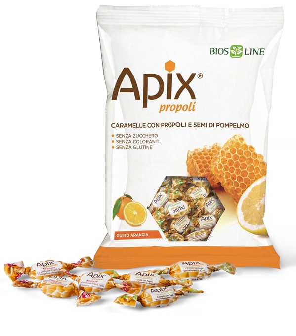 APIX PROPOLI CARAMELLA ARANCIA 50 G - Farmacia Rossi2 - Farmacia Rossi 