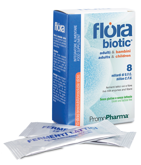 FLORA 8 10 STICK OROSOLUBILI ADULTI E BAMBINI - Farmacia Rossi2 - Farmacia Rossi 