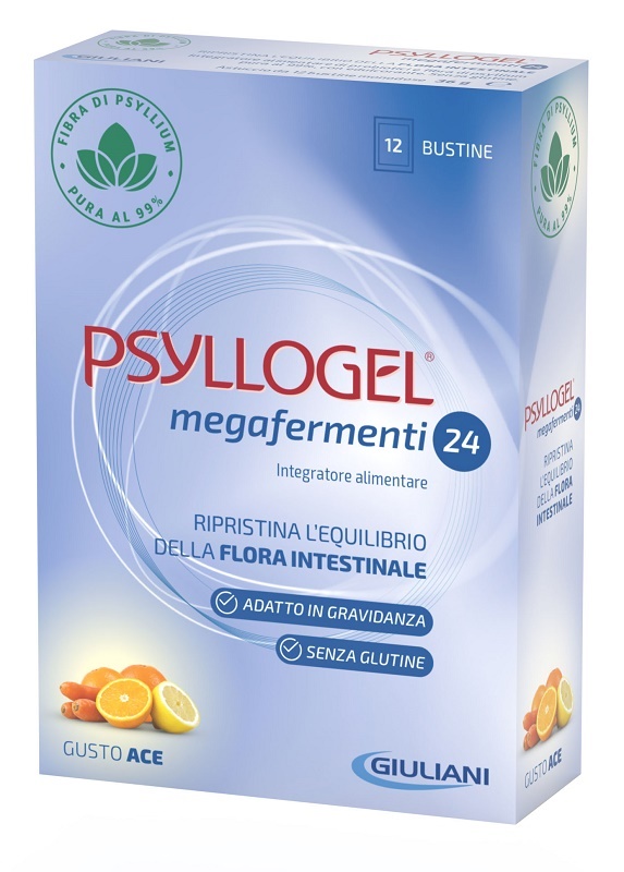 PSYLLOGEL MEGAFERMENTI 24 ACE 12 BUSTE 3 G - Farmacia Rossi2 - Farmacia Rossi 