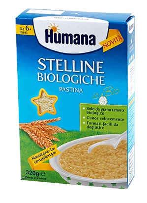 HUMANA STELLINE PASTINA BIOLOGICA 320 G - Farmacia Rossi2 - Farmacia Rossi 