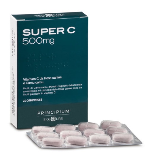 PRINCIPIUM SUPER C 500 24 COMPRESSE 24,2 G - Farmacia Rossi2 - Farmacia Rossi 