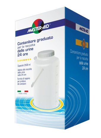 CONTENITORE RACCOLTA URINA MASTER-AID 24 H 2500 ML - Farmacia Rossi2 - Farmacia Rossi 
