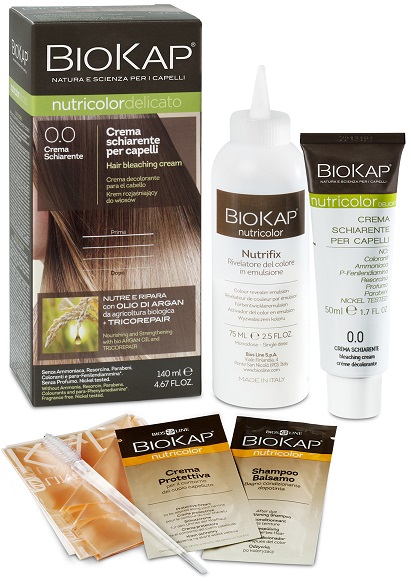 BIOKAP NUTRICOLOR 0,0 NEW CREMA SCHIARENTE TINTA TUBO + FLACONE - Farmacia Rossi2 - Farmacia Rossi 