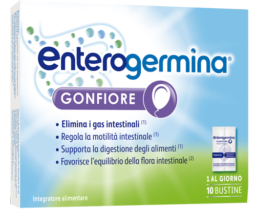 ENTEROGERMINA GONFIORE 10 BUSTINE BIPARTITE - Farmacia Rossi2 - Farmacia Rossi 