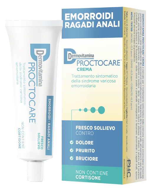 DERMOVITAMINA PROCTOCARE CREMA EMORROIDI RAGADI ANALI 30 ML CON CANNULA - Farmacia Rossi2 - Farmacia Rossi 