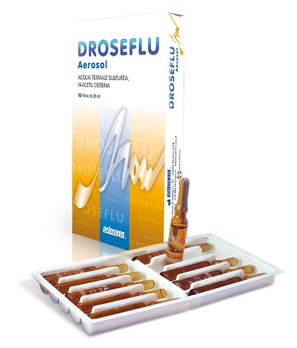 DROSEFLU FIALE AEROSOL ACQUA TERMALE SULFUREA 10 FIALE DA 2 ML - Farmacia Rossi2 - Farmacia Rossi 