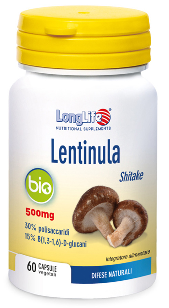 LONGLIFE LENTINULA BIO 60 CAPSULE VEGETALI DA 595 MG - Farmacia Rossi2 - Farmacia Rossi 