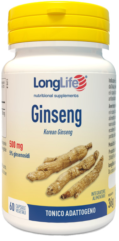 LONGLIFE GINSENG 5% 60 CAPSULE - Farmacia Rossi2 - Farmacia Rossi 