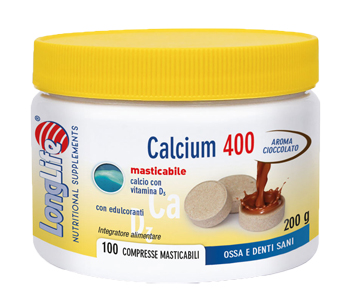 LONGLIFE CALCIUM CACAO 100 COMPRESSE 400 MG - Farmacia Rossi2 - Farmacia Rossi 