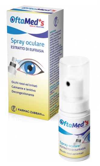 OFTAMED'S SPRAY OCULARE OCCHI ROSSI E IRRITATI ESTRATTO EUFRASIA 10 ML - Farmacia Rossi2 - Farmacia Rossi 