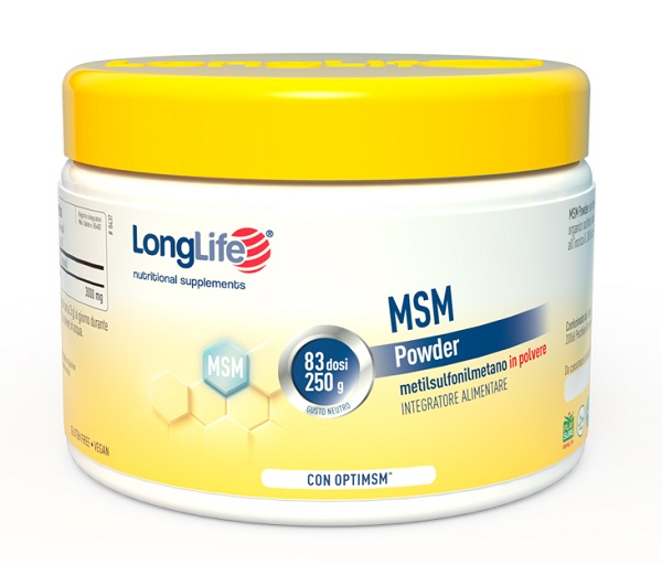LONGLIFE MSM POWDER 250 G - Farmacia Rossi2 - Farmacia Rossi 