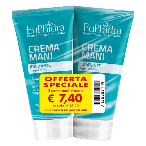 EUPHIDRA ABB CREMA MANI IDRATANTE TERMOFORMATI 2 PEZZI - Farmacia Rossi2 - Farmacia Rossi 