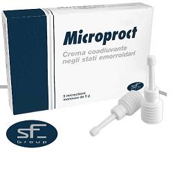 CREMA RETTALE MICROPROCT IN MICROCLISMI COADIUVANTE NEGLI STATI EMORROIDARI 6 PEZZI DA 8 G - Farmacia Rossi2 - Farmacia Rossi 