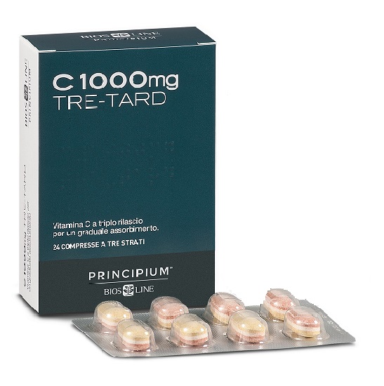 PRINCIPIUM C 1000 MG TRE-TARD 24 COMPRESSE A TRE STRATI - Farmacia Rossi2 - Farmacia Rossi 