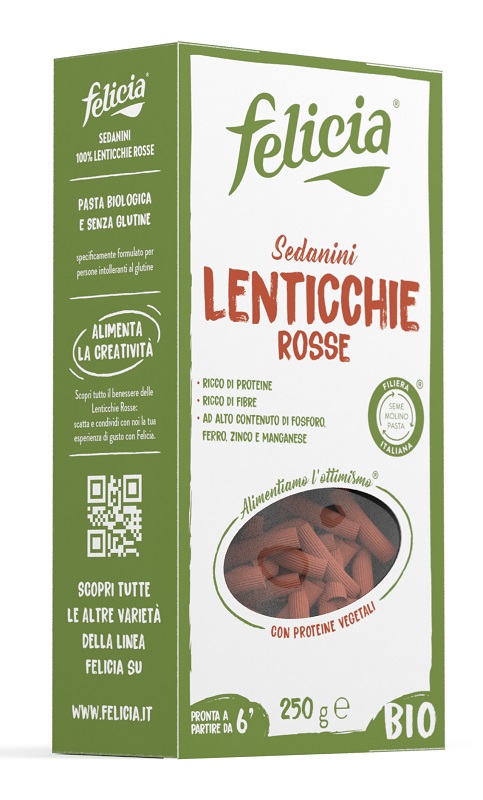 FELICIA BIO SEDANINI LENTICCHIE ROSSE 250 G - Farmacia Rossi2 - Farmacia Rossi 