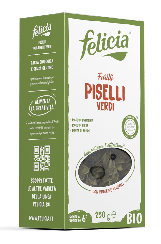 FELICIA BIO FUSILLI PISELLI VERDI 250 G - Farmacia Rossi2 - Farmacia Rossi 