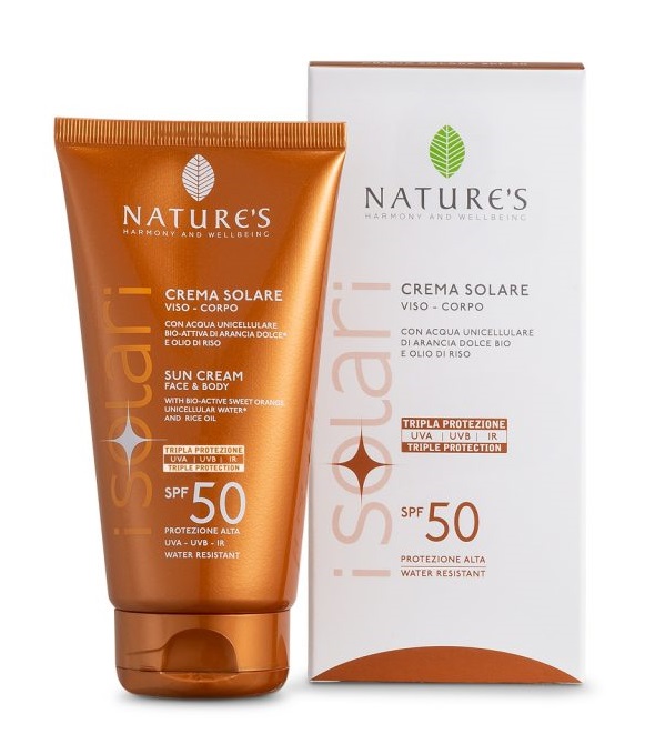 NATURE'S I SOLARI CREMA SOLARE VISO E CORPO SPF 50 IR SUN 150 ML - Farmacia Rossi2 - Farmacia Rossi 