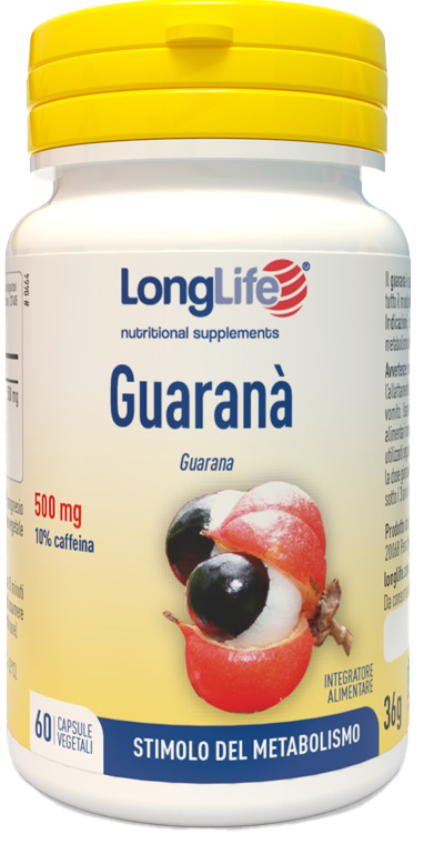 LONGLIFE GUARANA 60 CAPSULE VEGETALI - Farmacia Rossi2 - Farmacia Rossi 