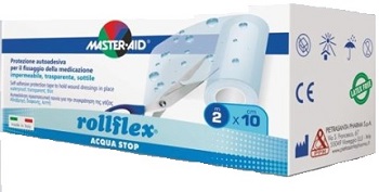 CEROTTO IMPERMEABILE PER FISSAGGIO MEDICAZIONI MASTER-AID ROLLFLEX A-STOP M 10X10 CM - Farmacia Rossi2 - Farmacia Rossi 