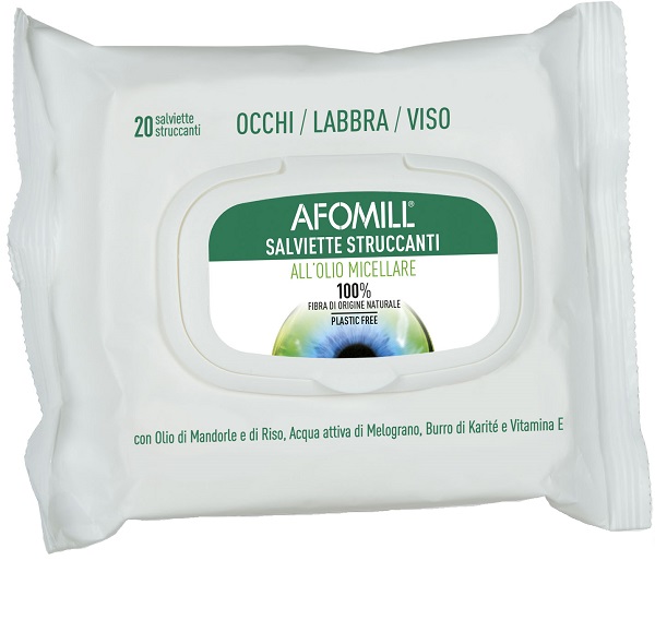 AFOMILL SALVIETTINE STRUCCANTI OLIO MICELLARE - Farmacia Rossi2 - Farmacia Rossi 