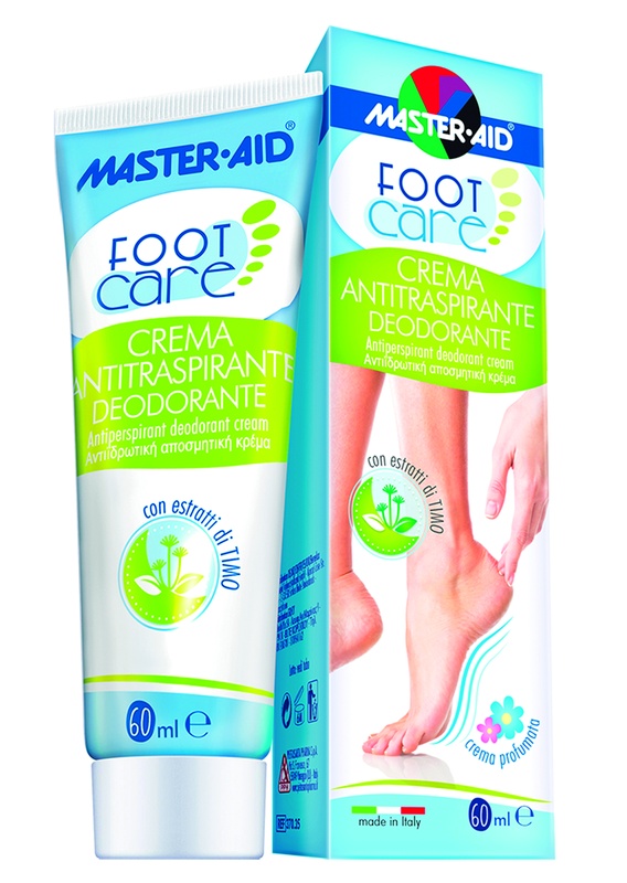 MASTER-AID FOOT CARE CREMA ANTITRASPIRANTE DEODORANTE 60 ML - Farmacia Rossi2 - Farmacia Rossi 