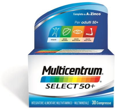 MULTICENTRUM SELECT 50+ 30 COMPRESSE - Farmacia Rossi2 - Farmacia Rossi 