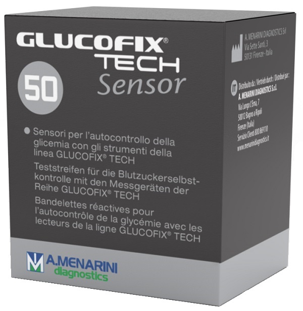 STRISCE MISURAZIONE GLICEMIA GLUCOFIX TECH SENSOR 50 PEZZI - Farmacia Rossi2 - Farmacia Rossi 