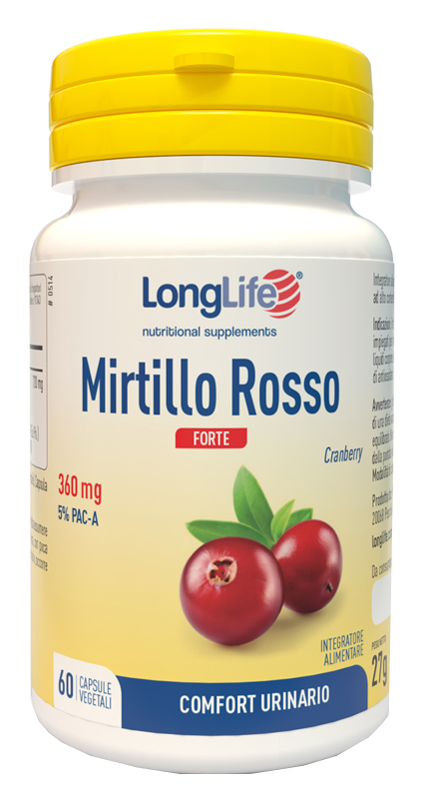 LONGLIFE MIRTILLO ROSSO FORTE 60 CAPSULE - Farmacia Rossi2 - Farmacia Rossi 